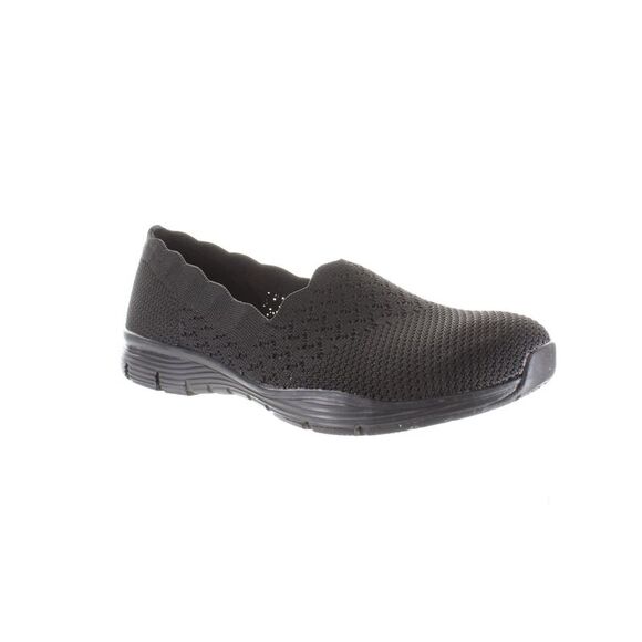 Skechers Womens Stat Black Casual Flats Size 9 Medium (B, M) - Picture 2 of 4